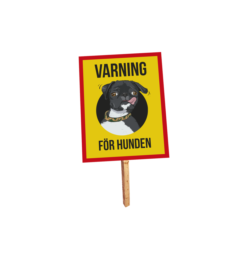 Varning för hunden